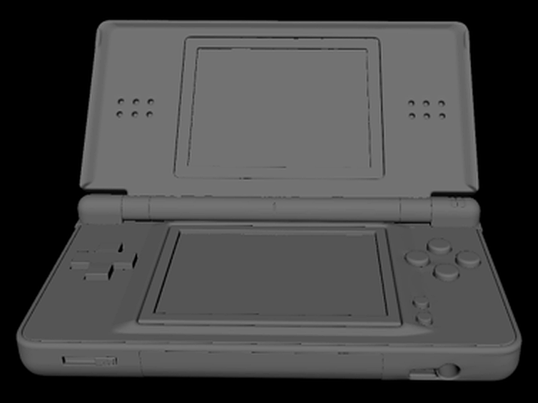 Clay render, front view