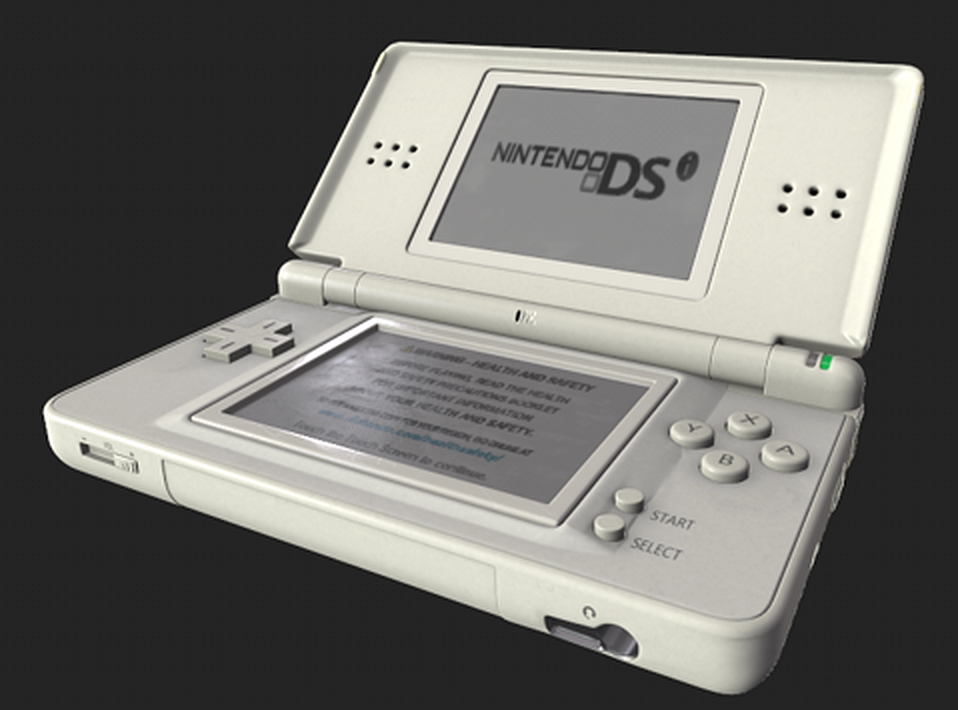 Textured render of the DS Lite